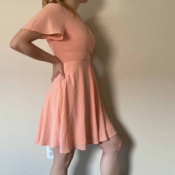 Express Coral Dress - Picture 4 of 5